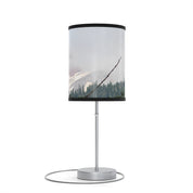 Mystical Mountain Scene with Forest Table Lamp