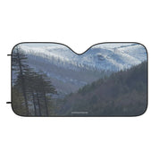 Snowy Mountain Landscape Car Sun Shade Accessory