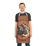 Friendship Is Forever Cat Design Apron