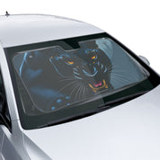 Ferocious Black Panther Car Windshield Sun Shade