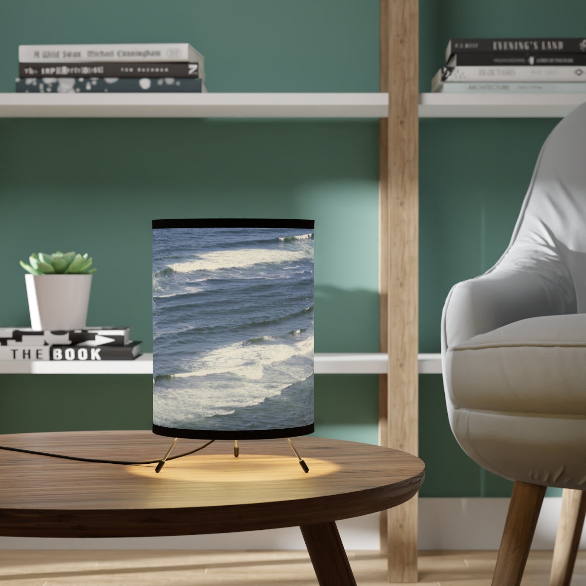 Ocean Waves Scenic Design Lamp