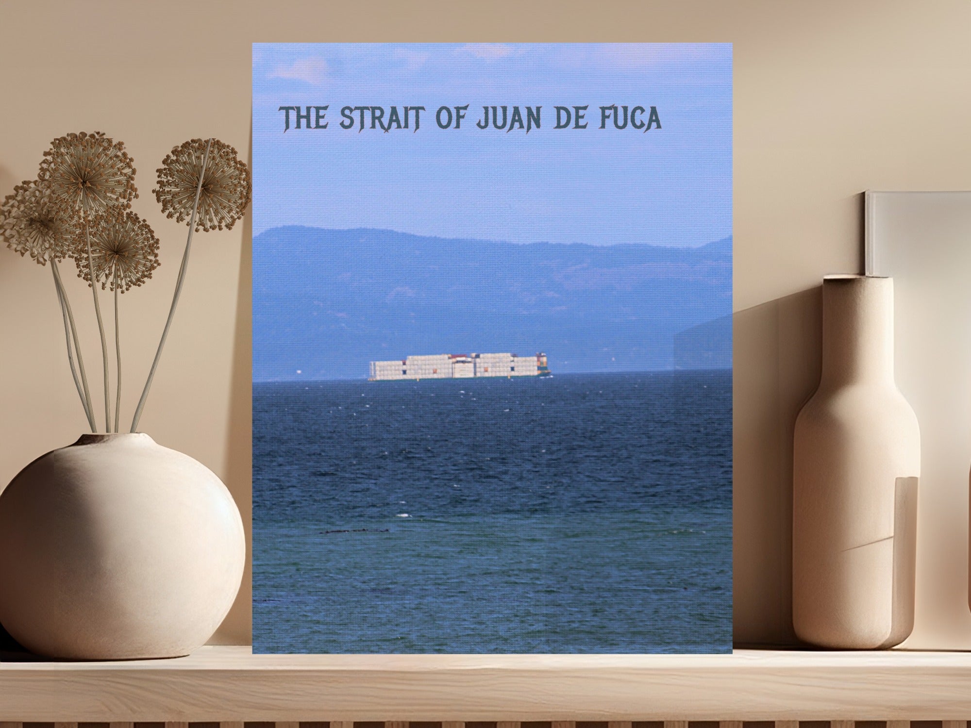 Scenic Strait of Juan de Fuca Canvas Wall Art product type