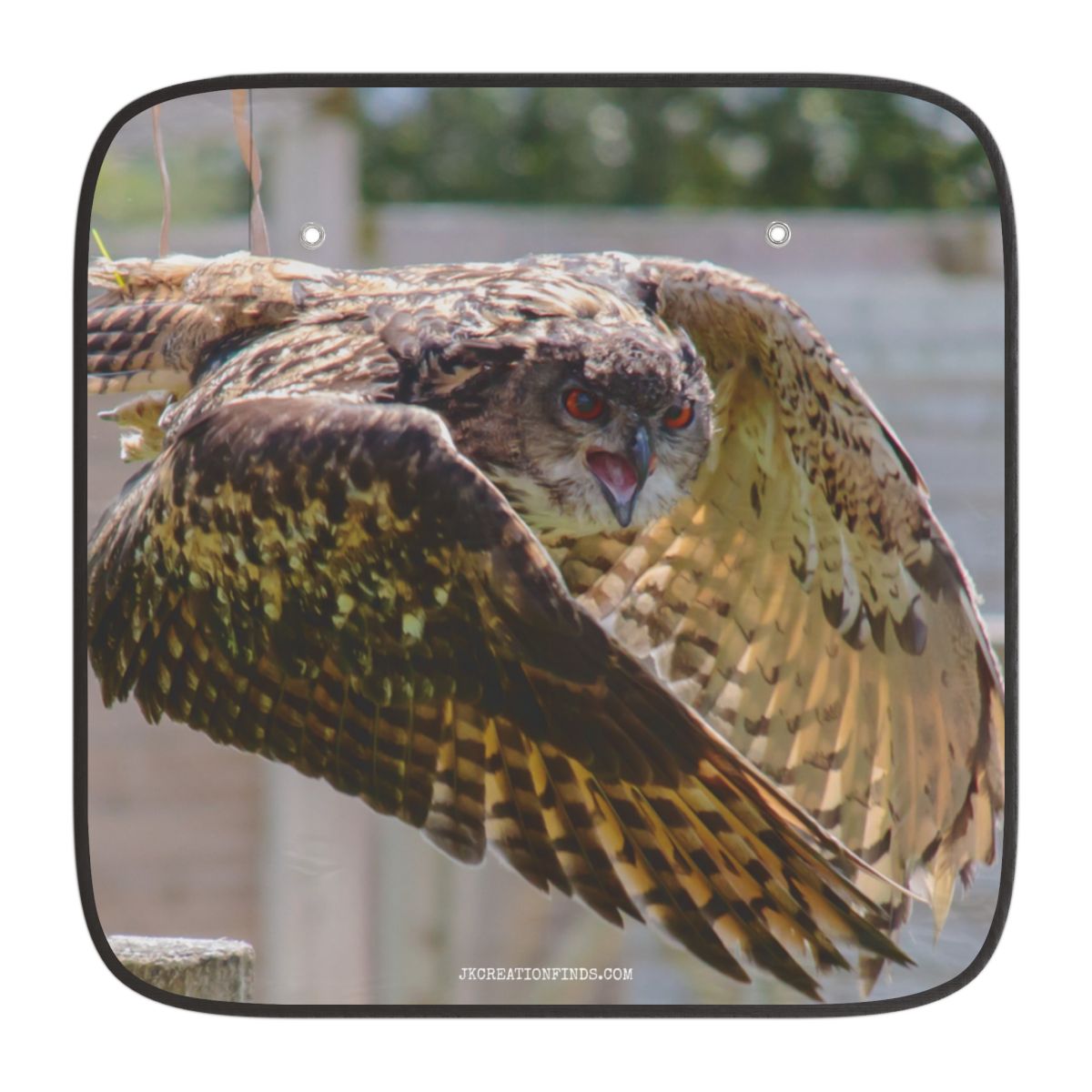 Flying Owl with Outstretched Wings Car Sun Shade