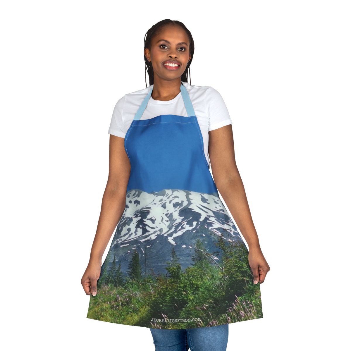 Scenic Mountain View Kitchen Apron for Cooking