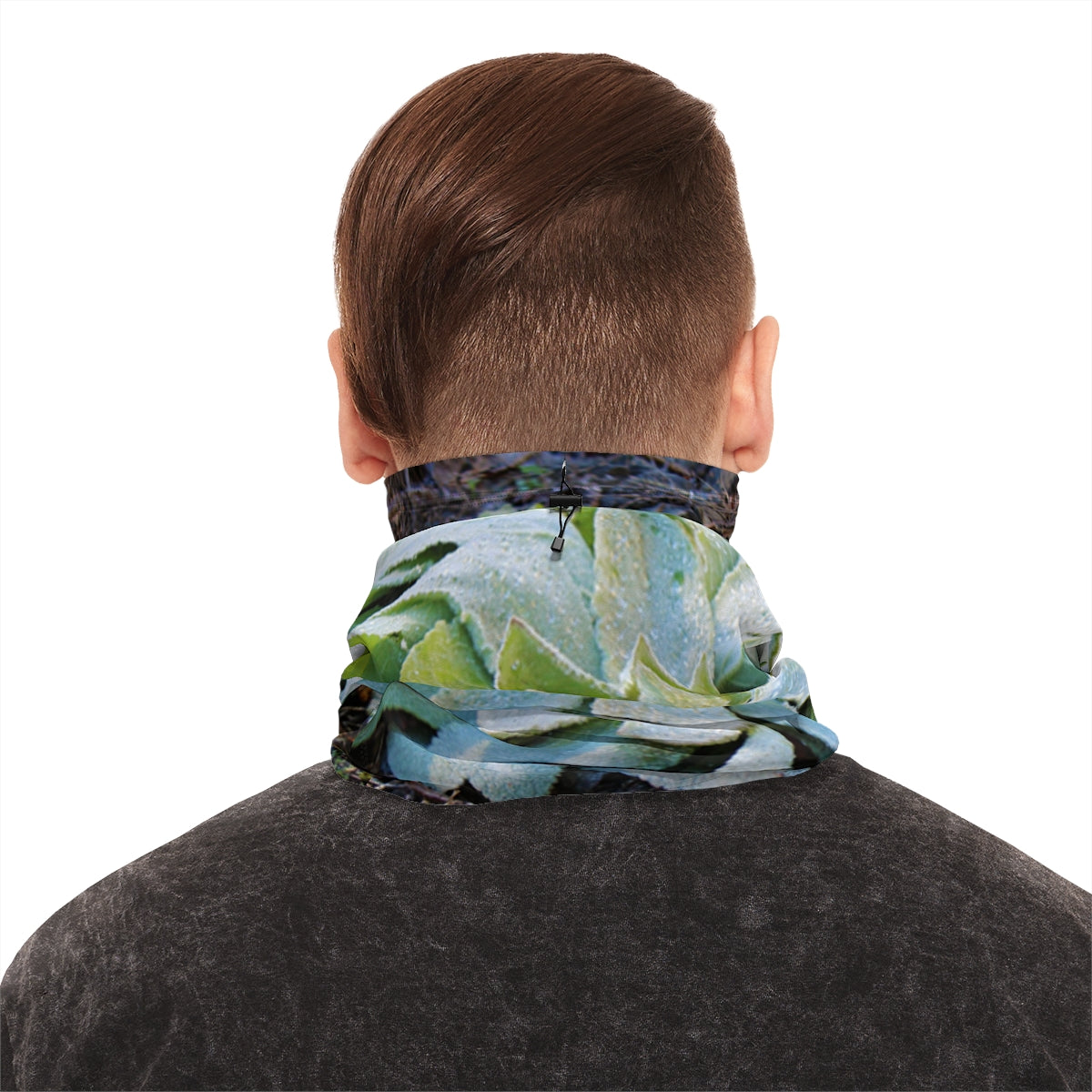 Vibrant Succulent Design Neck Gaiter for Ultimate Style