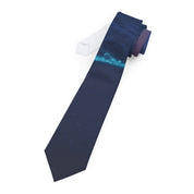 Deep Midnight Ocean Blue Formal Necktie for Elegant Wear