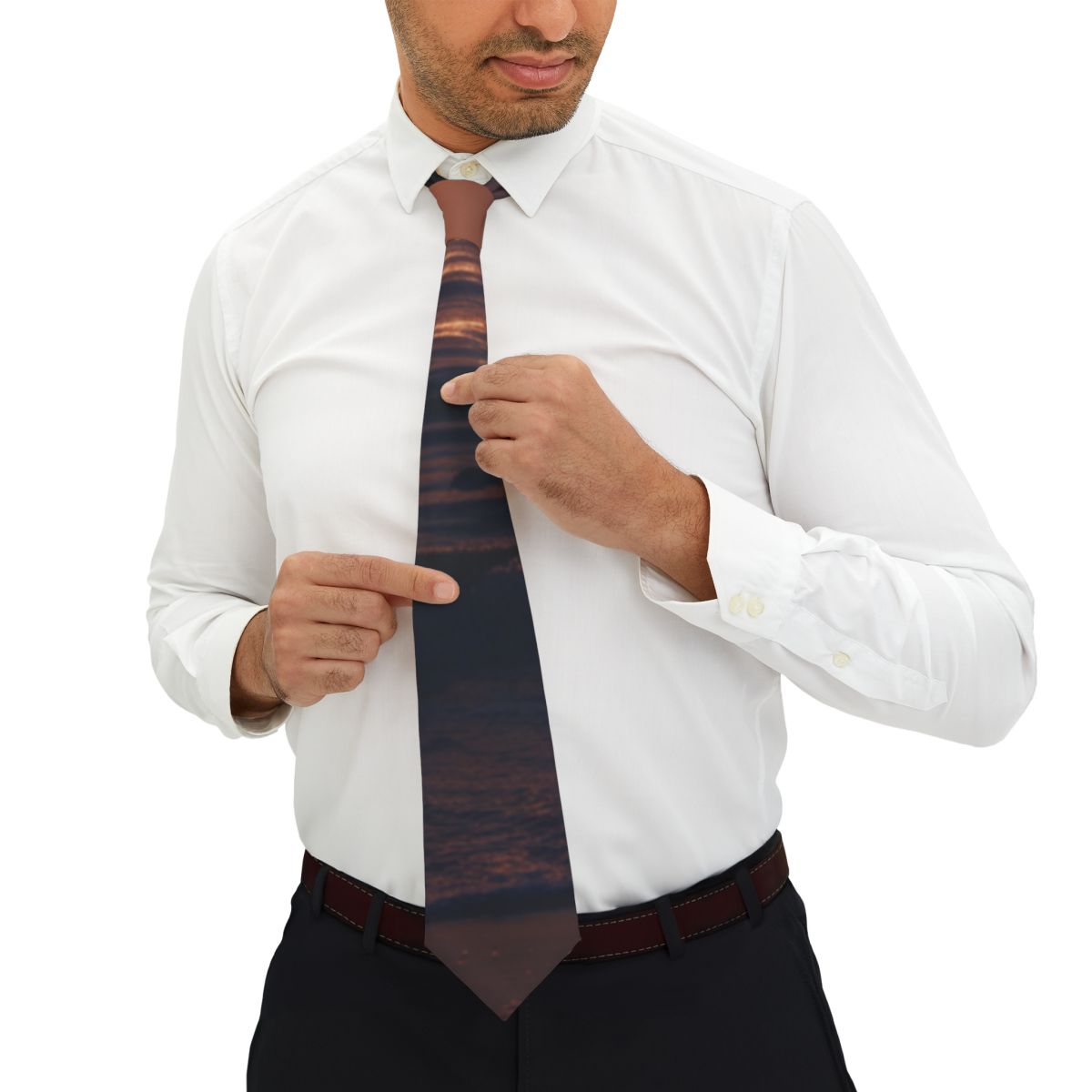 Sunset Horizon Nature Art Design Neck Tie