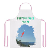Hunting Space Aliens Apron with Pink Straps for Kitchen