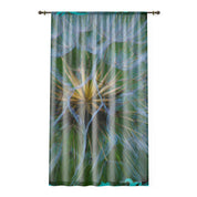 Dandelion Seed Window Curtain, Floral Print Curtain, Abstract Home Decor, Nature Inspired Window Covering, Botanical Curtain, Modern Art
