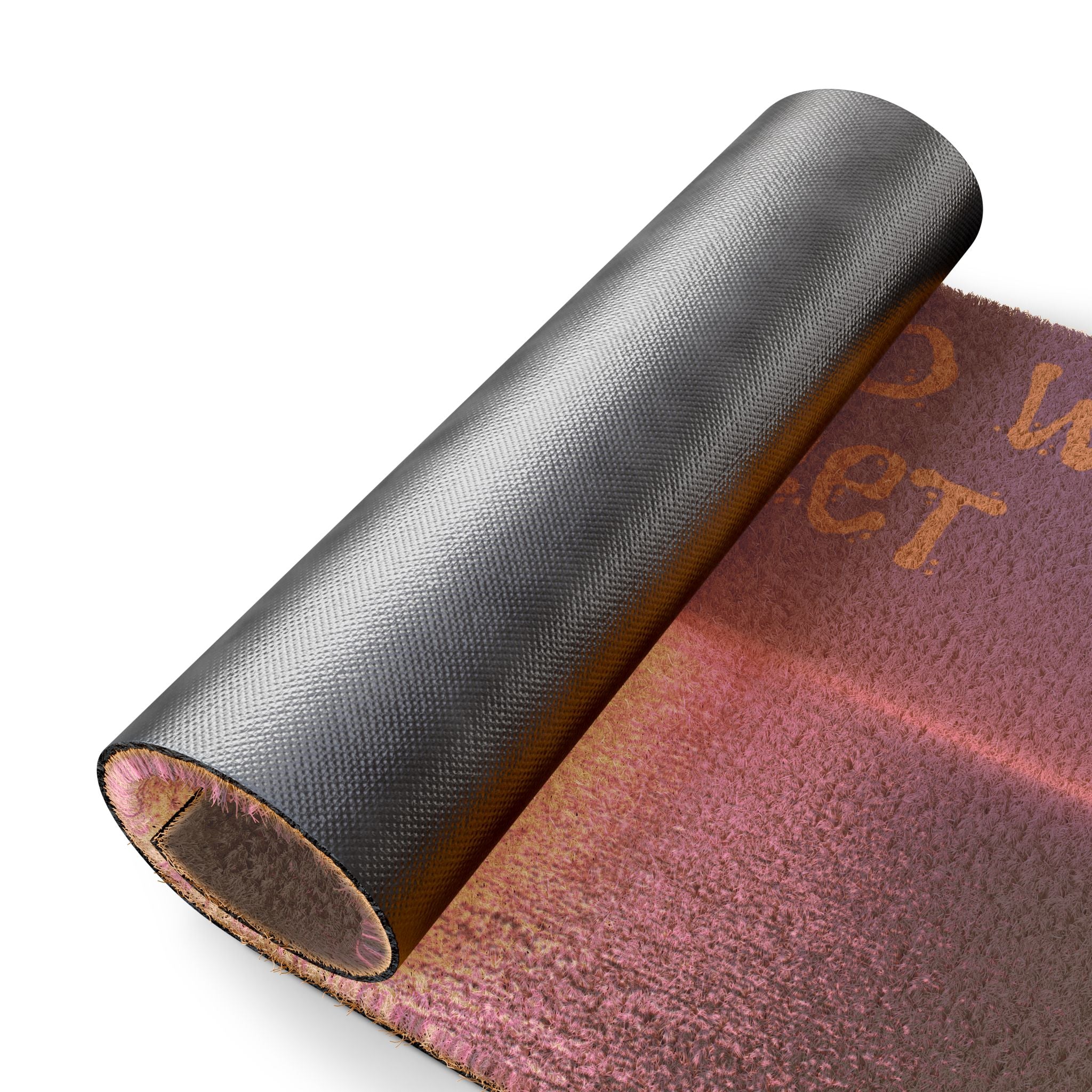 Long Roll of Printed Pink and Black Carpet Product