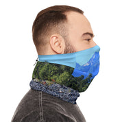 Scenic Mountain View Neck Gaiter for Outdoor Adventures