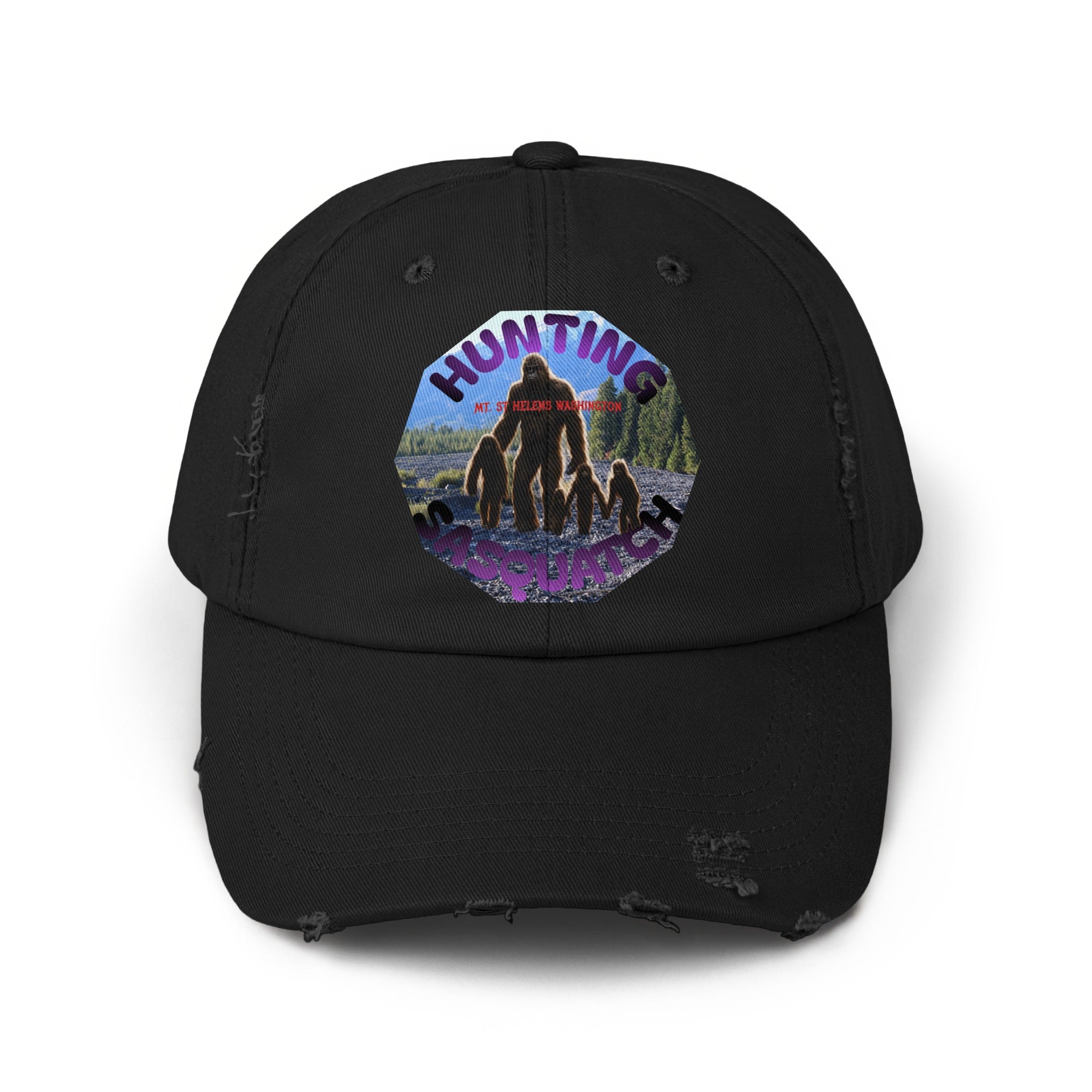 Hunting Bigfoot Sasquatch Embroidered Hat product