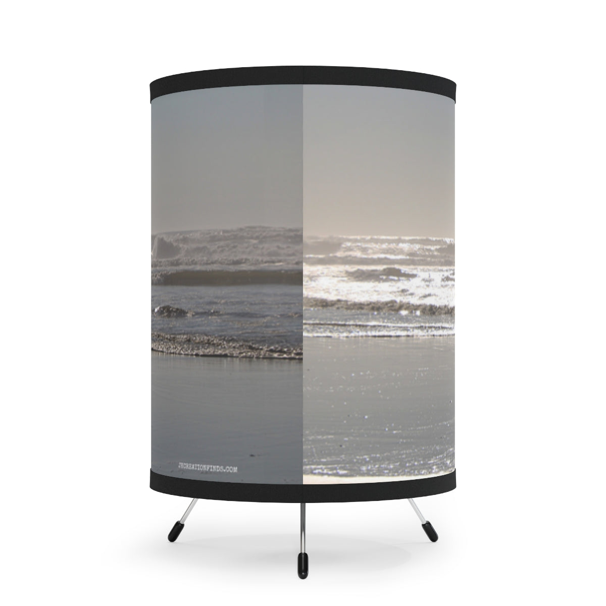 Serene Beach Waves Photography on Display Divider