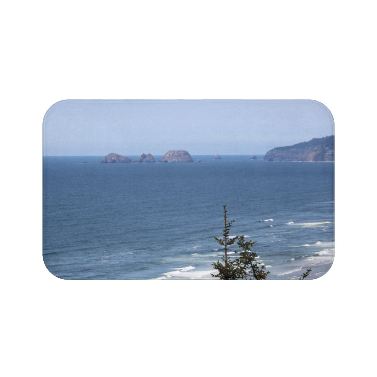 Beautiful Coastal Seascape Rectangular Table Mat