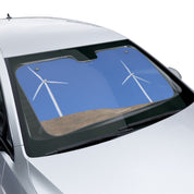 Wind Turbine Landscape Car Windshield Sunshade