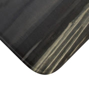 Elegant Striped Pattern Dark Themed Floor Mat