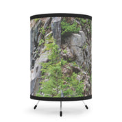 Scenic Mountain Forest Print on Modern Lampshade