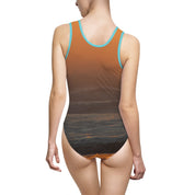 Sunset Beach Scene One-Piece Swimsuit product