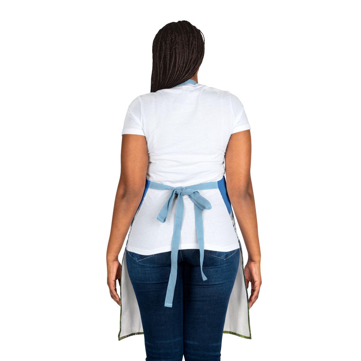 Stylish Adjustable Blue Waist Tie Apron Product