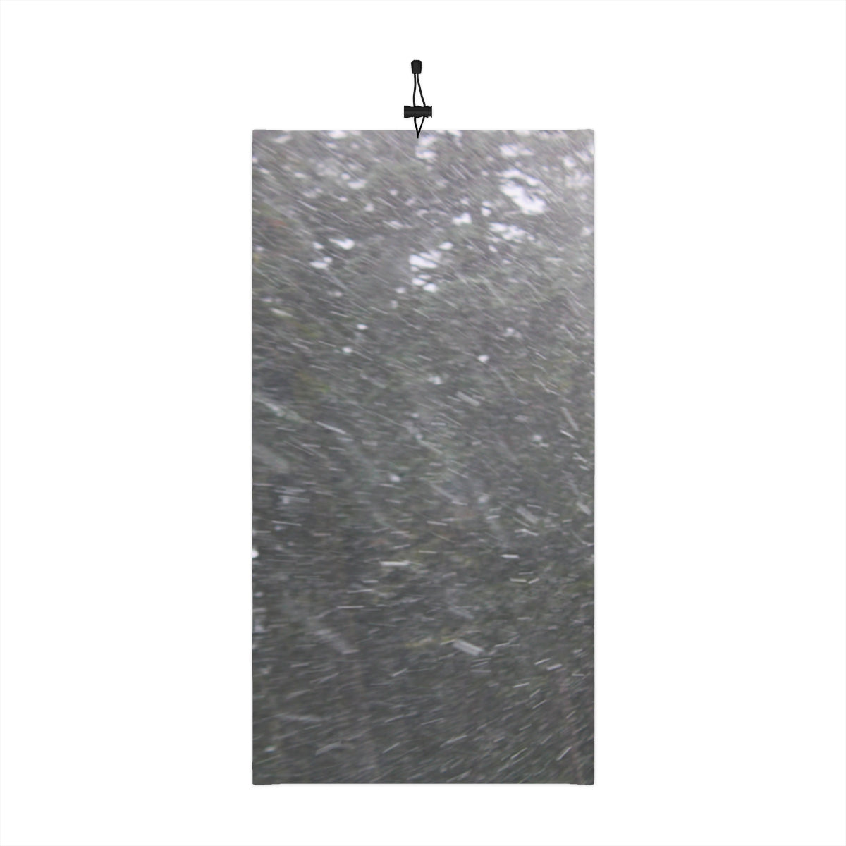 Snowstorm Abstract Art Grey Towel Product