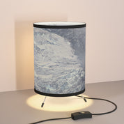 Mountain Scene Cylinder Table Lamp for Home Decor