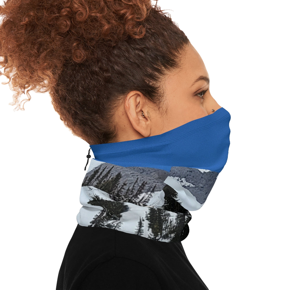 Winter Mountain Scenery Neck Gaiter Face Covering
