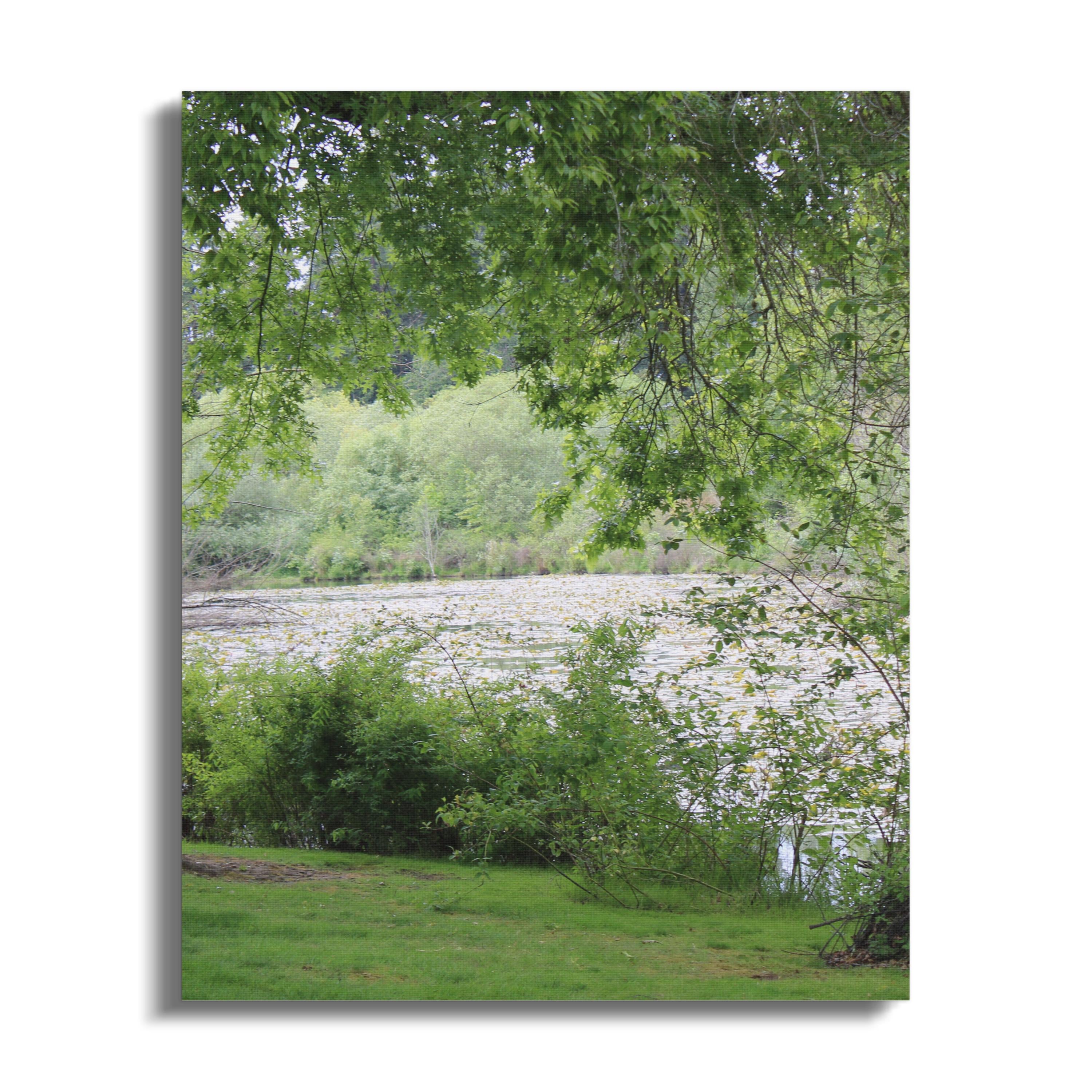 Scenic Landscape of a Peaceful River Canvas product