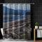 Serene Mountain Lake Scene Bath Shower Curtain
