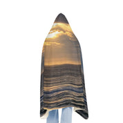 Beautiful Ocean Sunset Hooded Blanket for Cozy Comfort