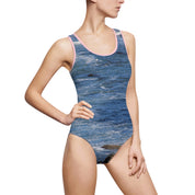 Ocean Waves Print One-piece Swimsuit Collection