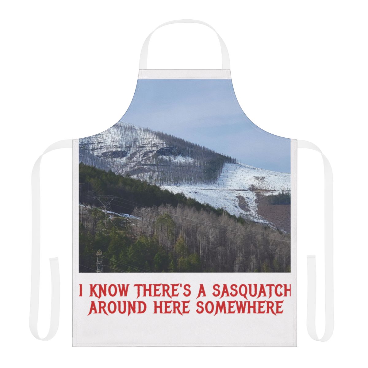 I Know There's A Sasquatch Around Here Somewhere Apron