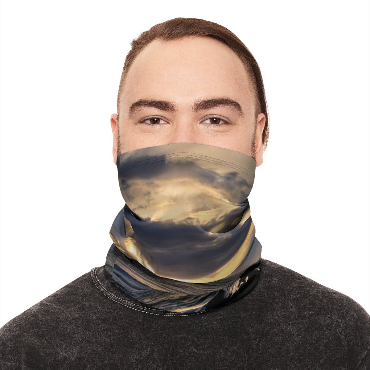 Majestic Cloudy Sky Scenic Neck Gaiter Product