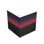 Sunset Gradient Abstract Sticky Note Cube