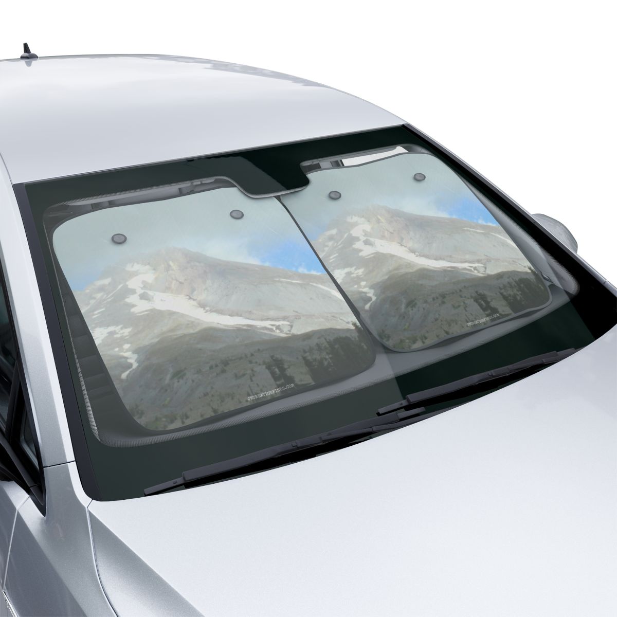 Mountain Landscape Print Auto Sunshade for Windshield