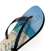Flip-flops with a beach scene and "Laguna Beach" text.