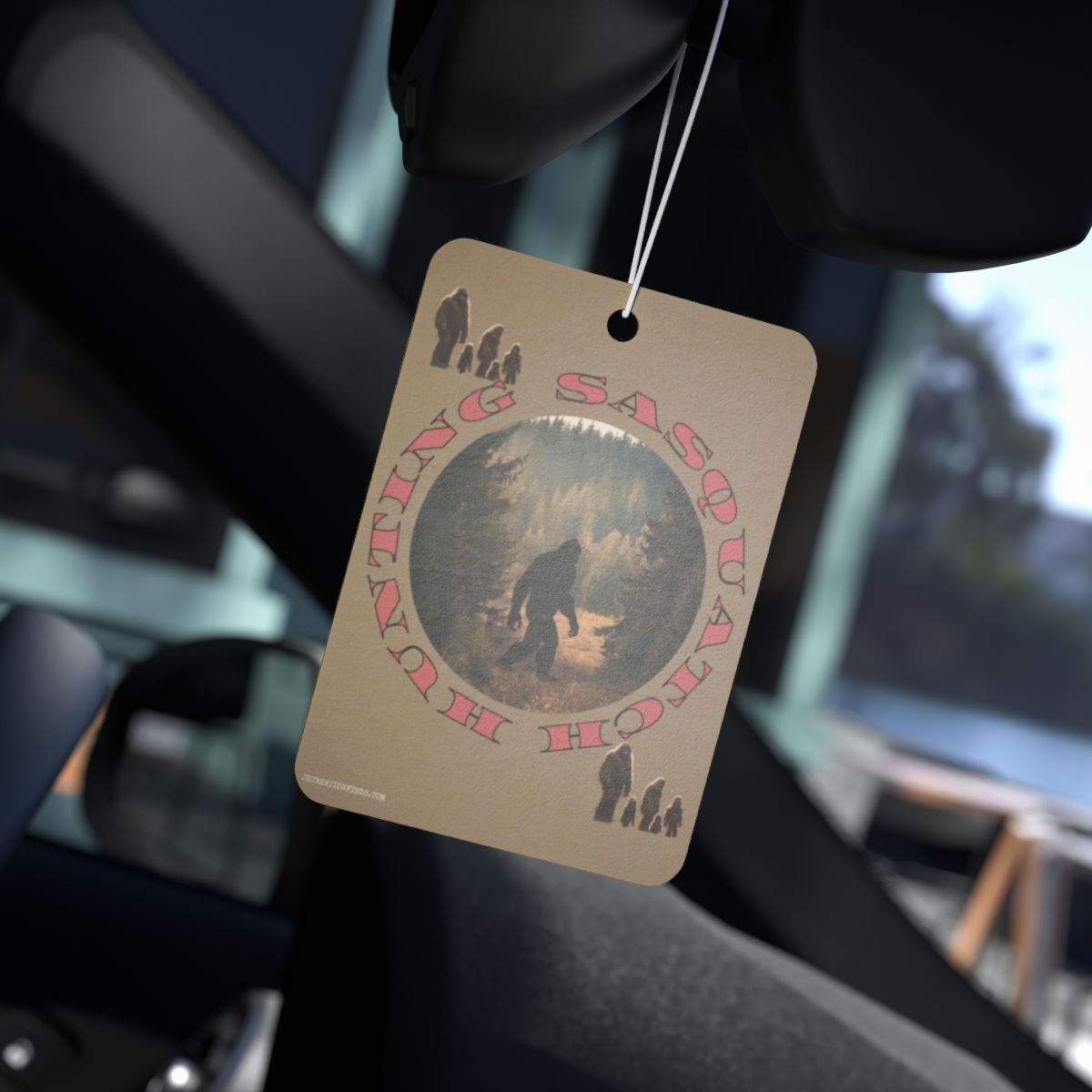 Hunting Sasquatch Air Freshener for Car or Home