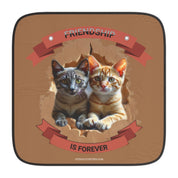 Friendship Is Forever Cats Print on Brown Product