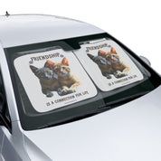 Friendship Is A Connection For Life Car Sunshade