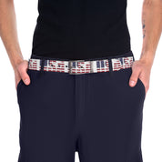 Stylish American Flag Patterned Men's Belt