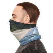 Coastal Scenic Neck Gaiter with Adjustable Drawstring