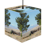 Pine Tree Mountain Vista Blue Sky Stone Rail product type