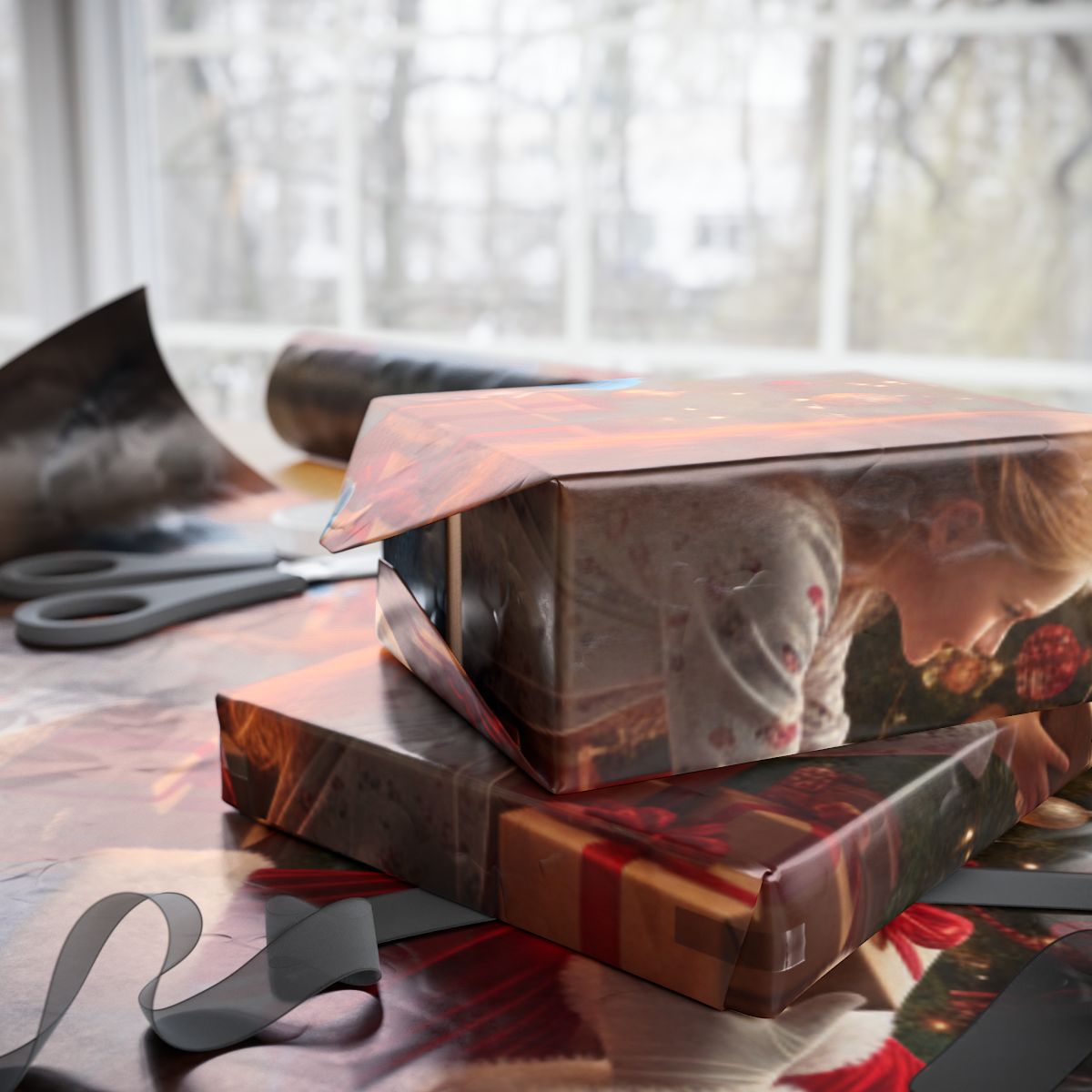 Beautiful Christmas Themed Wrapping Paper for Holidays