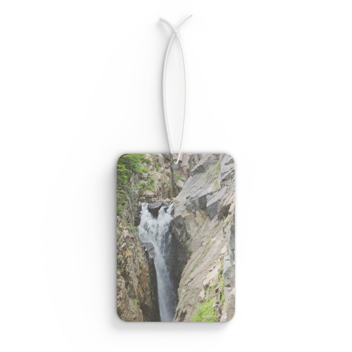 Majestic Waterfall in Rocky Cliff Scenery Air Freshener