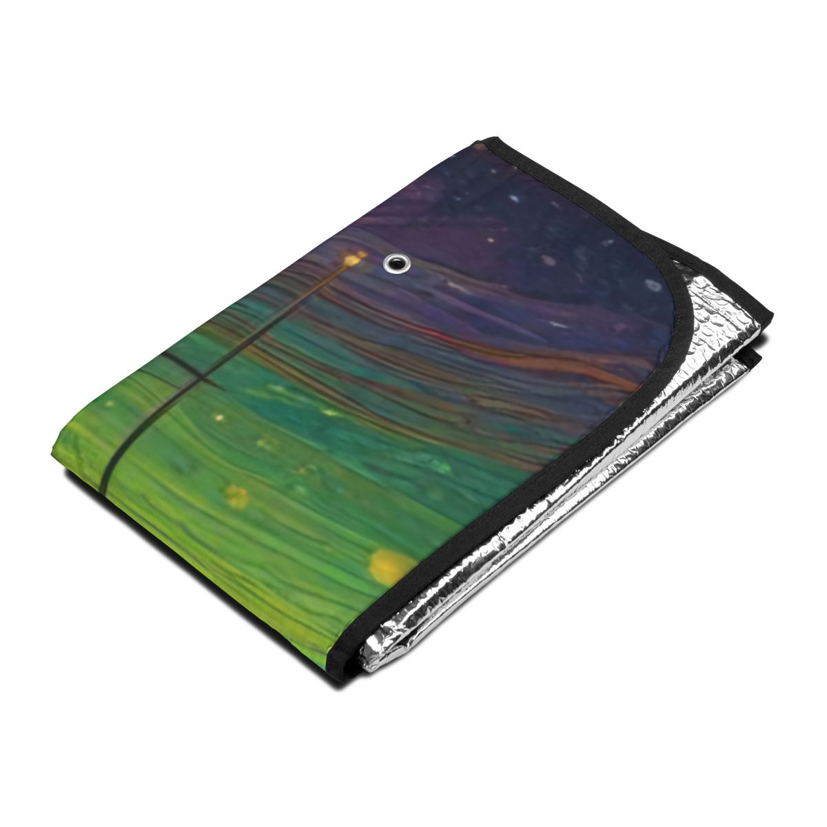 Colorful Abstract Foldable Sunshade Car Accessory