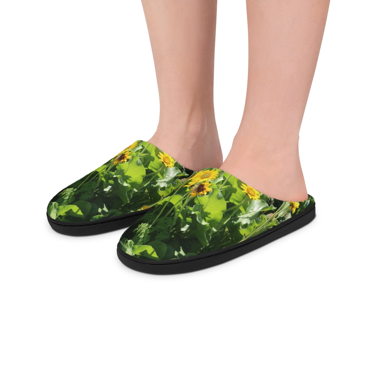 Sunflower Print Home Slippers for Indoor Relaxation