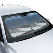 Scenic Snowy Landscape Car Windshield Sunshade