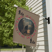 Hunting Sasquatch Flag with Bigfoot Silhouette Design
