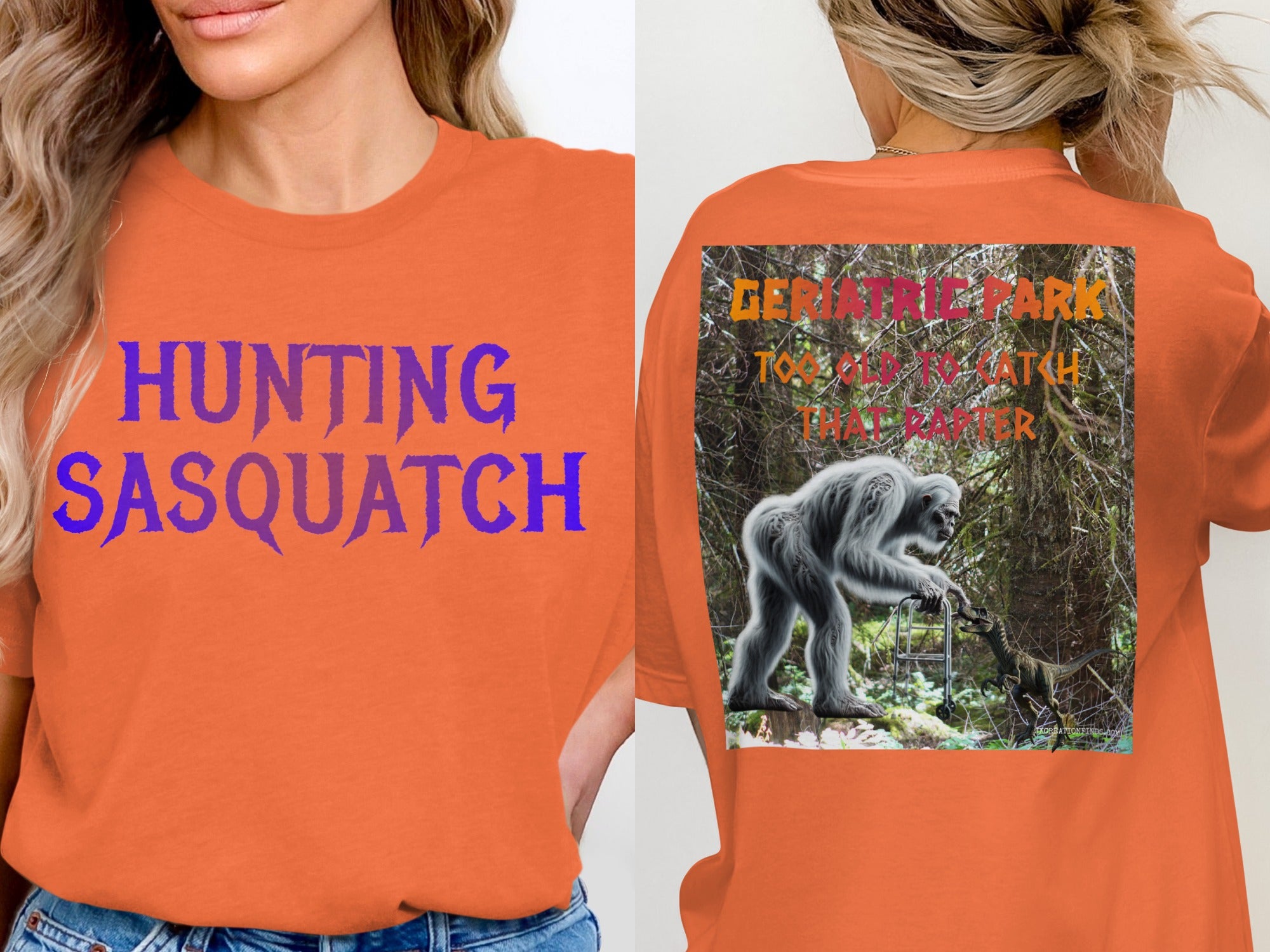 Hunting Sasquatch Geriatric Park T-shirt product