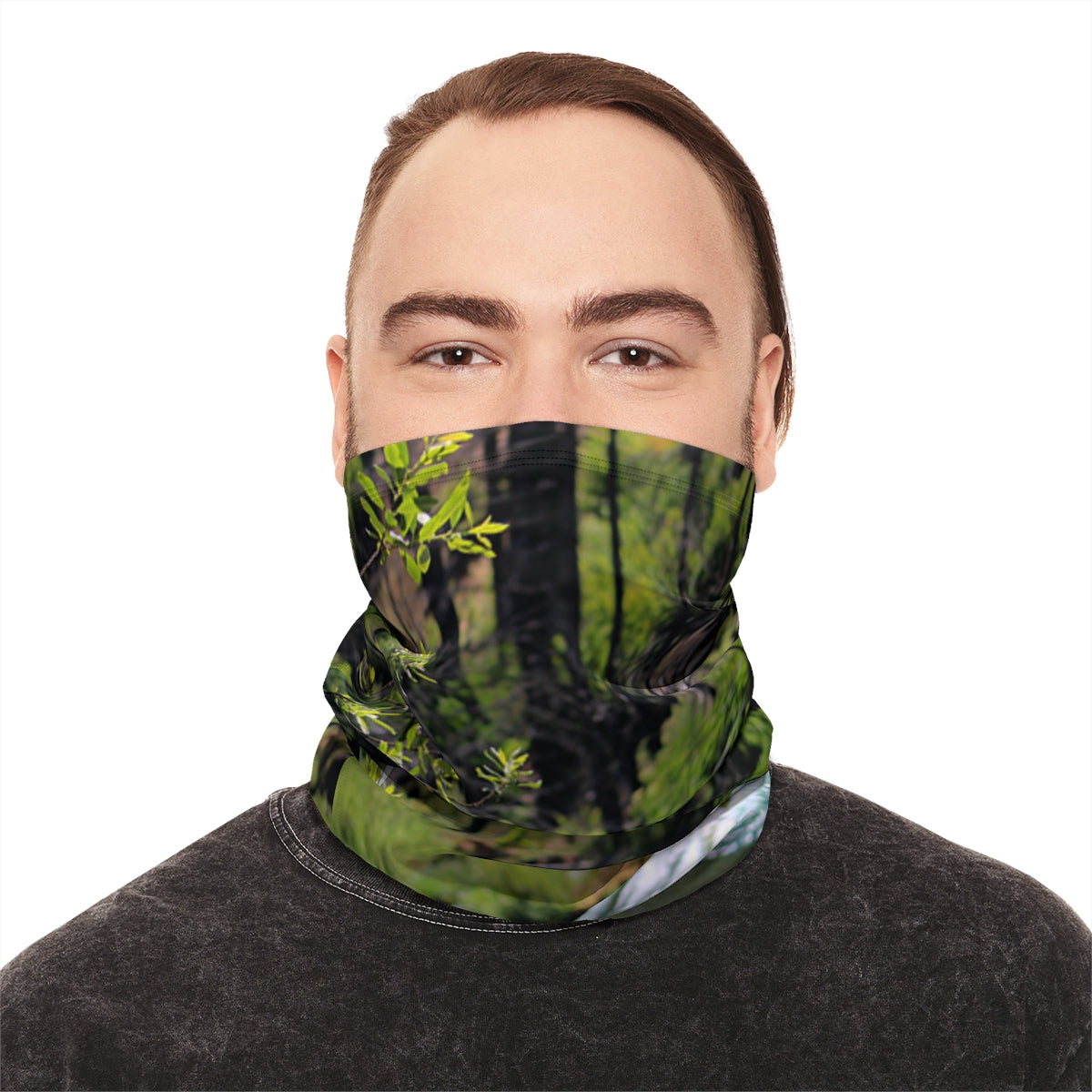 Forest Camouflage Design Neck Gaiter Versatile Outdoor Scarf