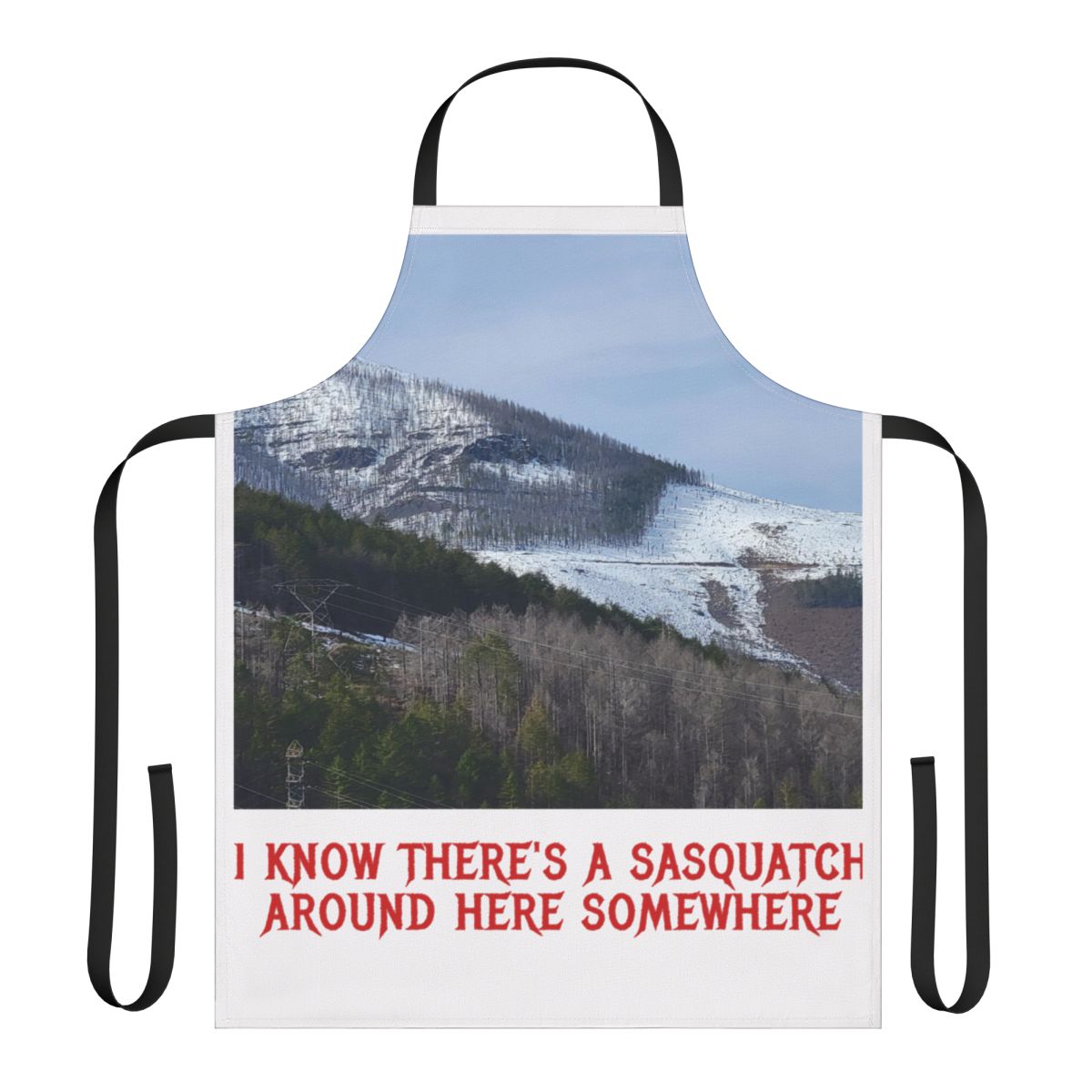 I Know There's A Sasquatch Around Here Somewhere Apron